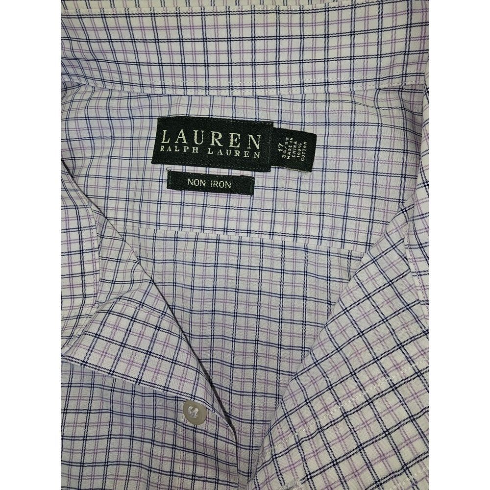 Lauren Ralph Lauren Multi Colored Plaid Long Sleeve Shirt Button Shirt. Size 17